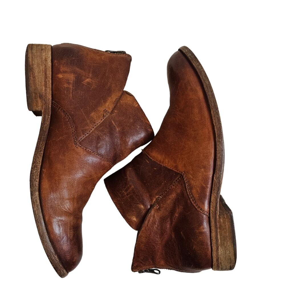 Kork-Ease brown leather ankle Boots. Size 6.5